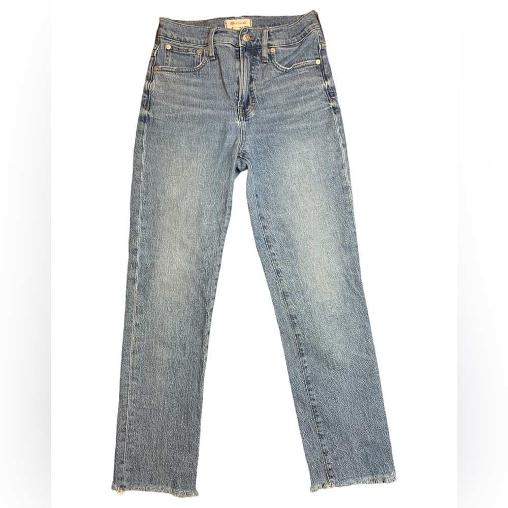 Madewell The Perfect Vintage Jean Women’s Size 25 Enmore Wash Raw Hem High Rise